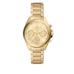 Fossil Gold-Tone Chronograph Watch